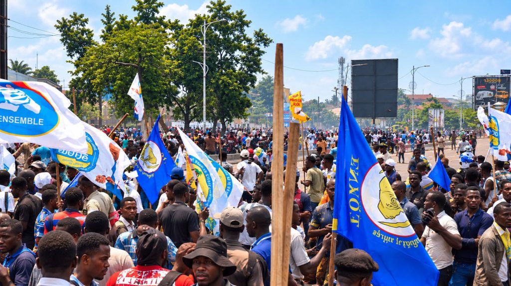 Marche-Kinshasa-1024x573 En RDC, une marche de l'opposition vire à l'affrontement